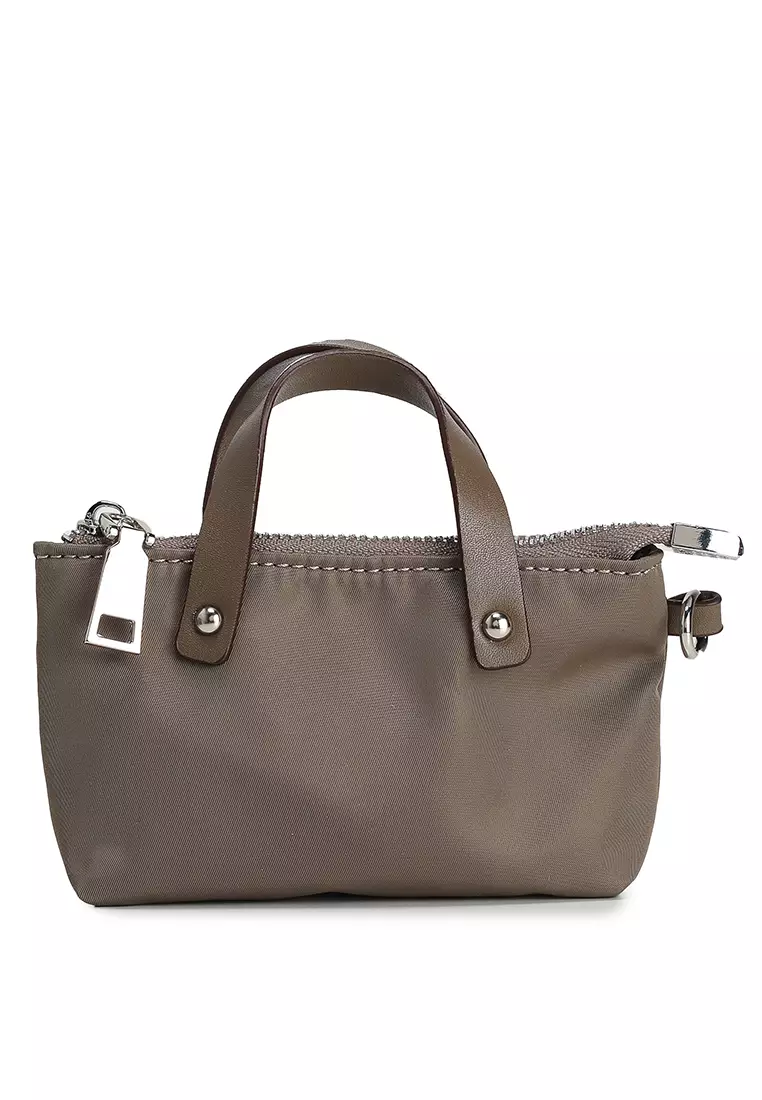 Premium Oxford Nylon Convertible Top Handle Bag With Pouch