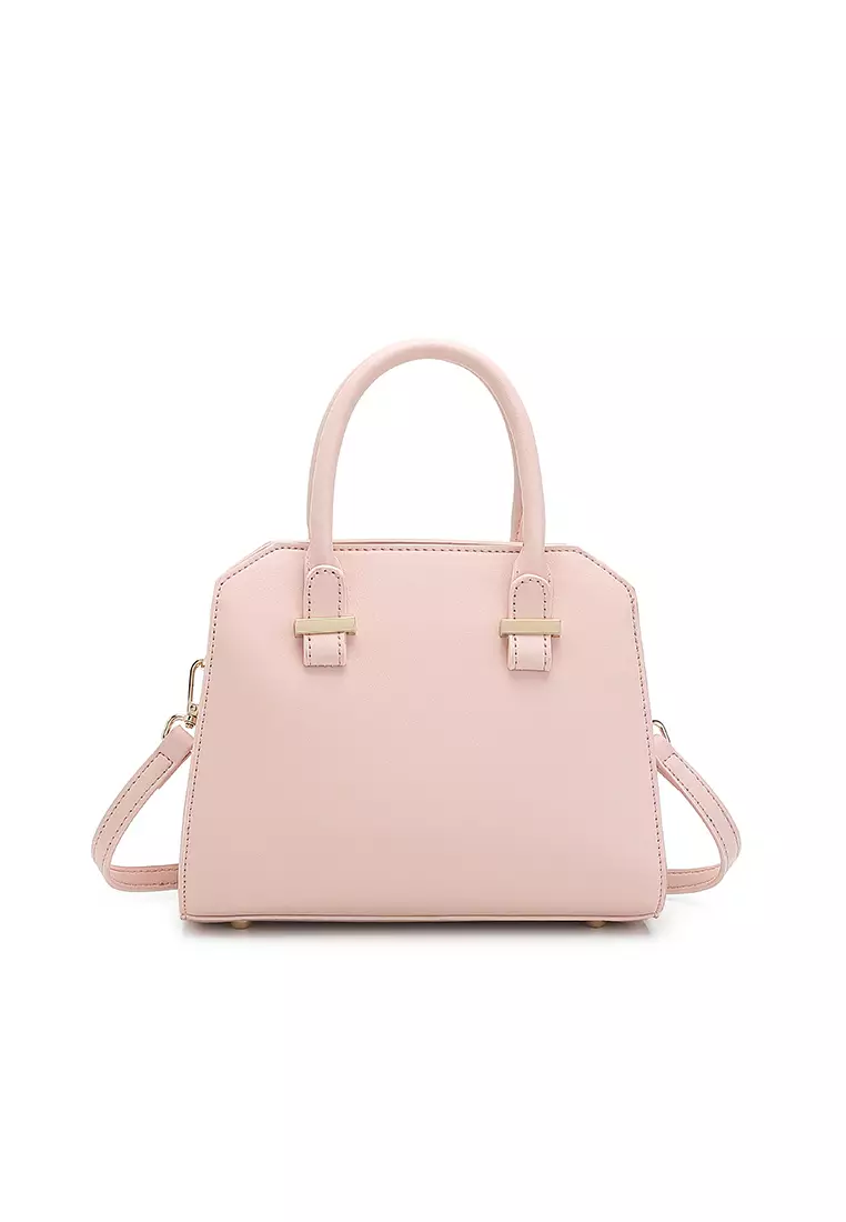 Women's Top Handle Bag / Sling Bag / Crossbody Bag / Shoulder Bag (Tas Tangan / Tas Selempang / Tas Bahu) - Merah Jambu