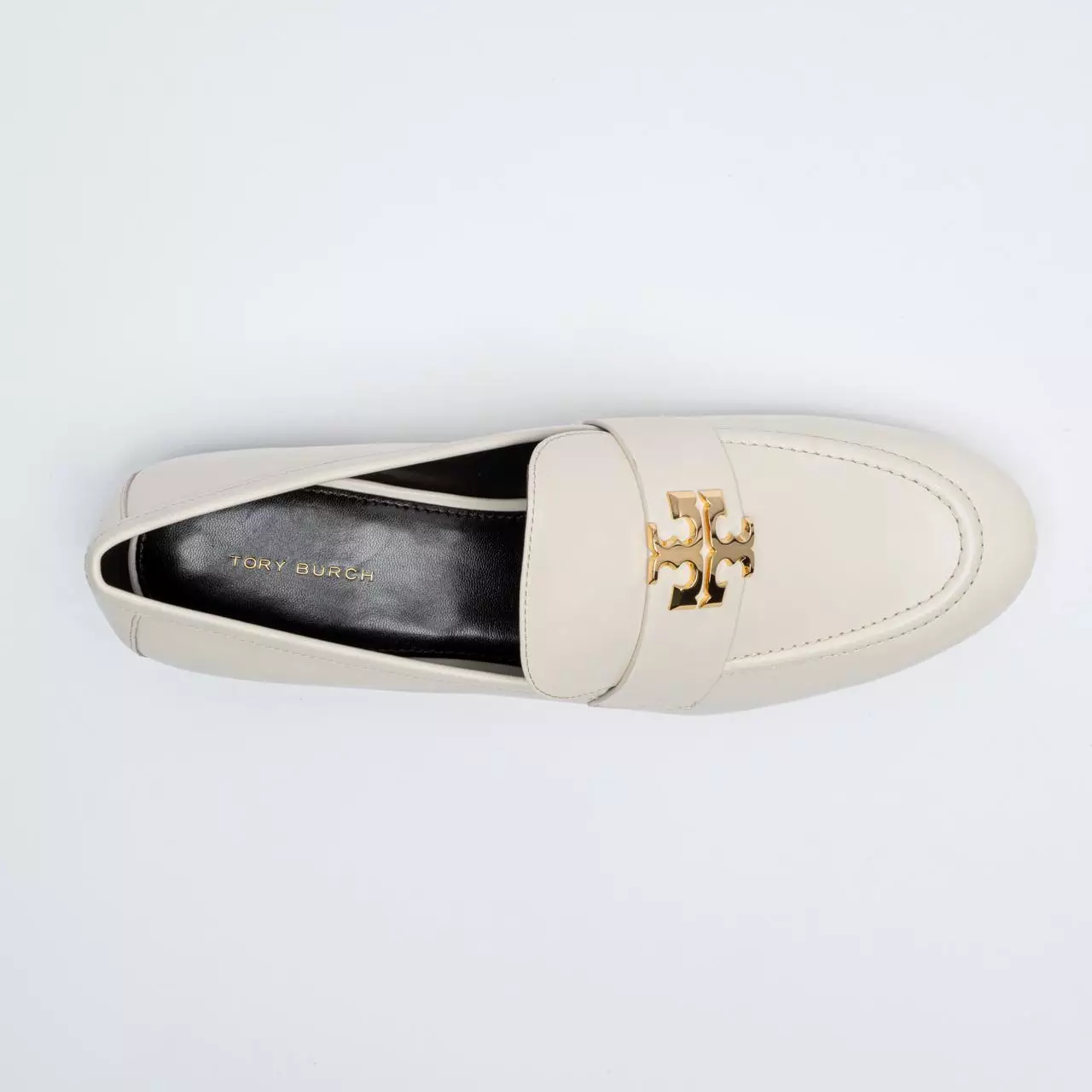 Eleanor Soft Leather Loafer Light Cream Ghw