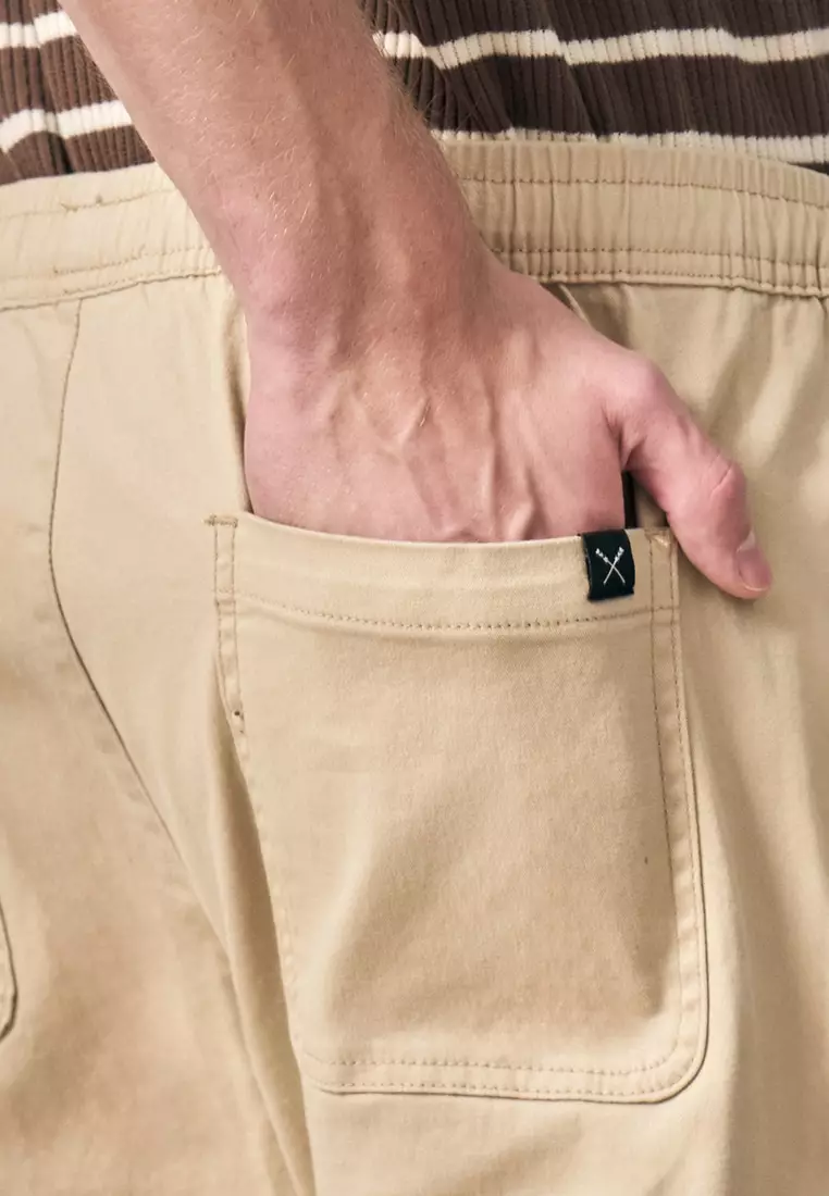 Regular Fit Pull Up Trousers