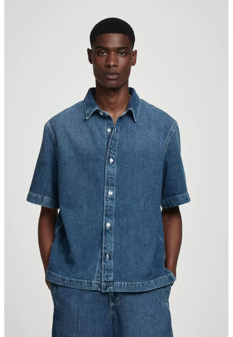 【JEMUT】★男女兼用★ 25SS Bento Denim Short Sleeve Shirt XL_p0177528450.jpg