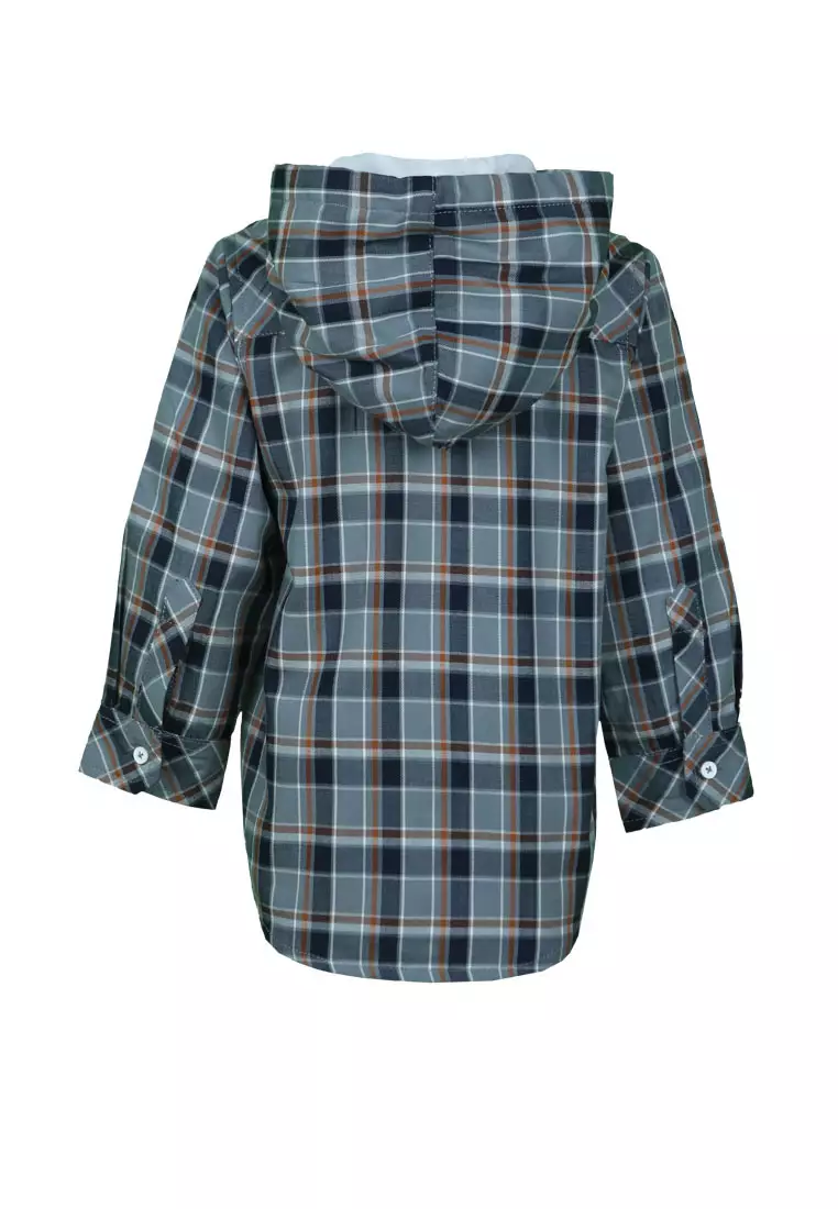 Qna Boy Mansion Kemeja Anak Multicolor Motif Kotak