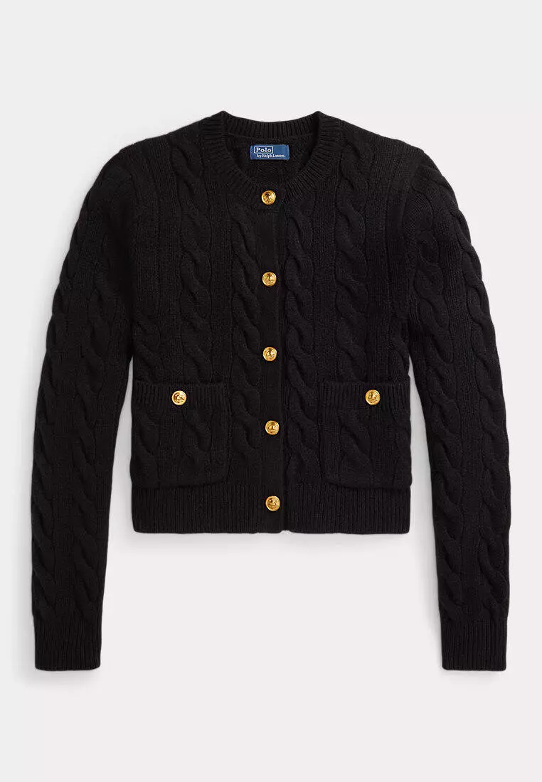 Buy Polo Ralph Lauren Cable Wool-Cashmere Cardigan Online | ZALORA Malaysia