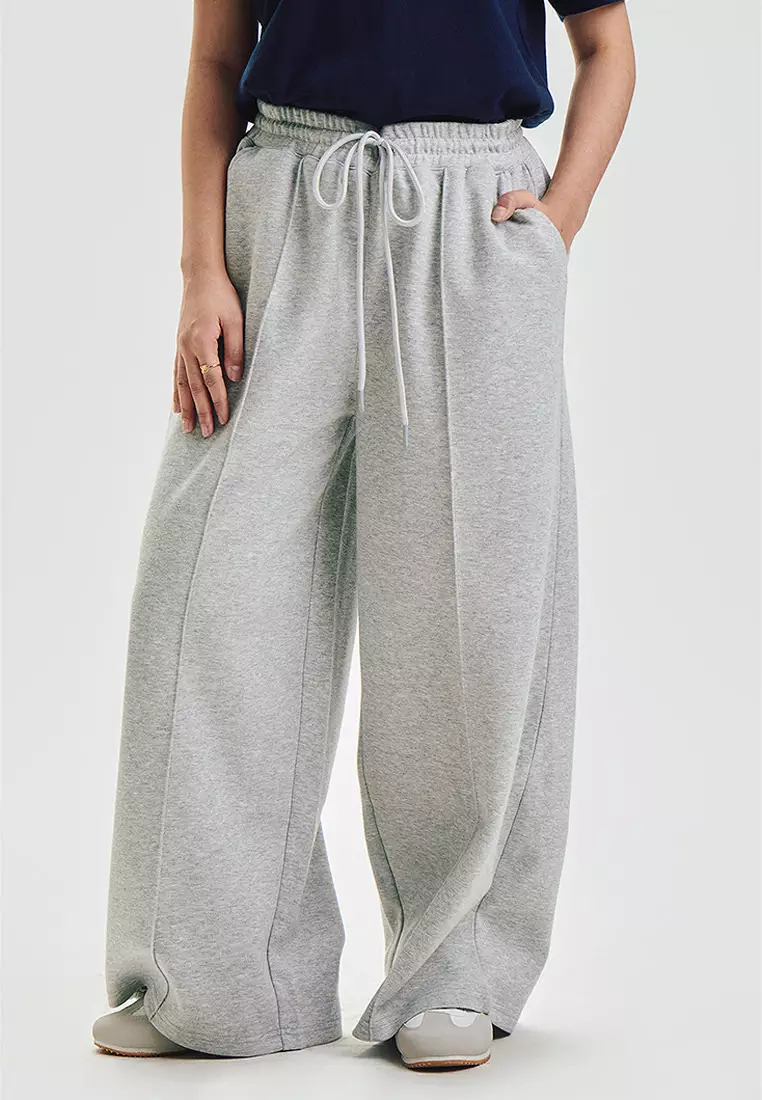 Wide Pintuck Interlock Pants