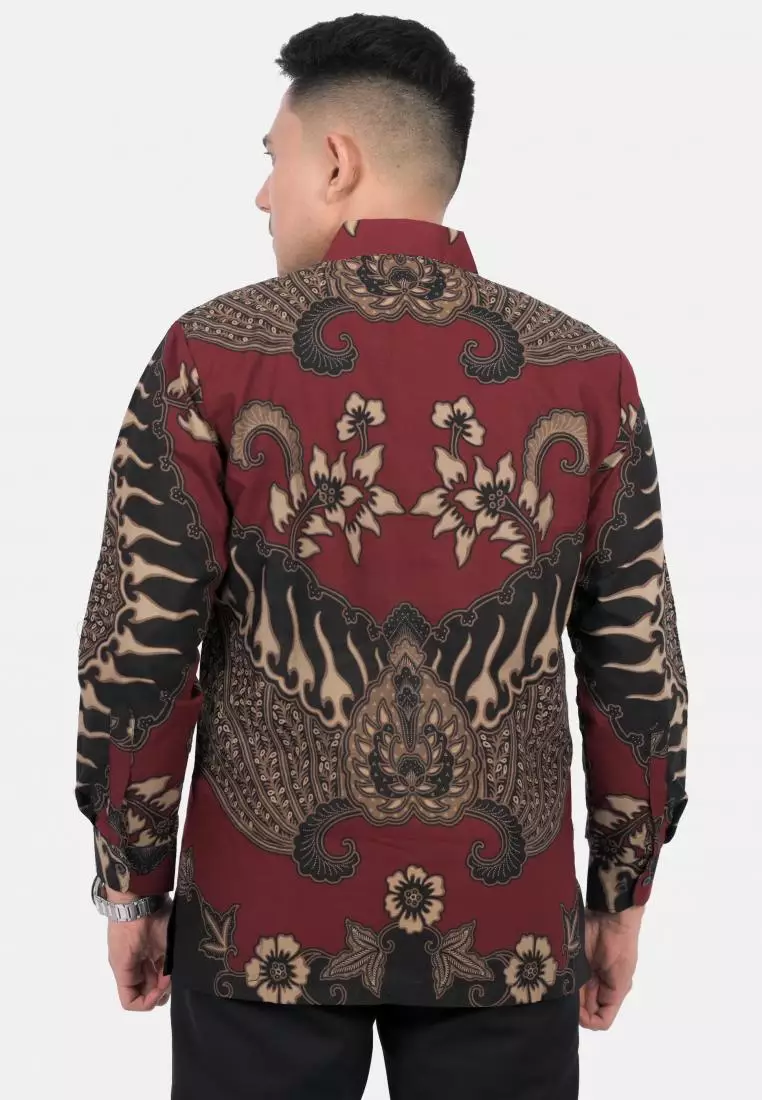 kemeja batik pria lengan panjang capas batik SHJ1325