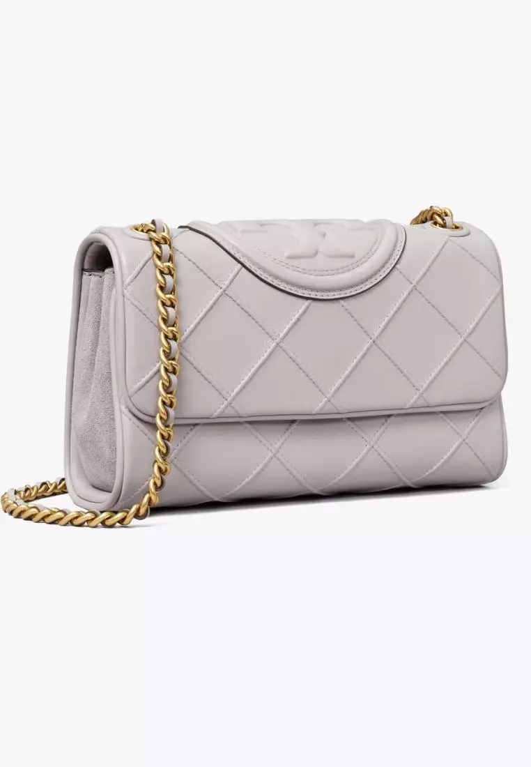 Fleming Soft Small Hobo Bag - Tory Burch - New Cream - Leather