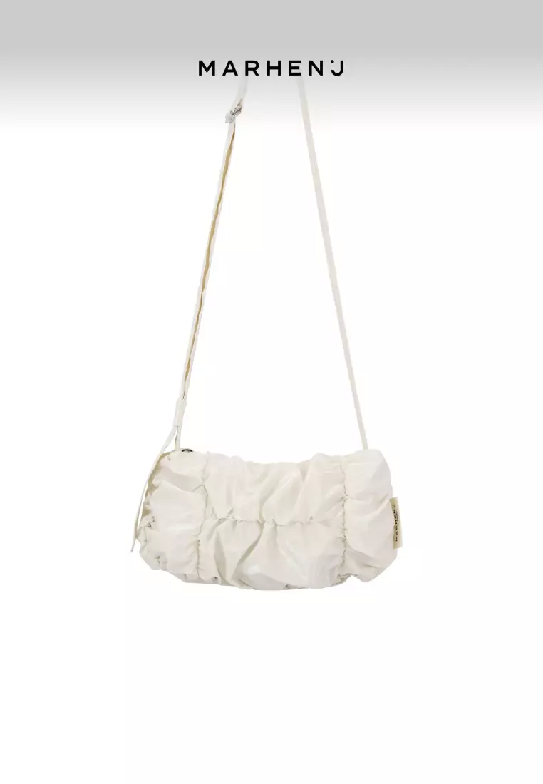 POPCORN SWING MINI Nylon Crossbody Bag Cream White