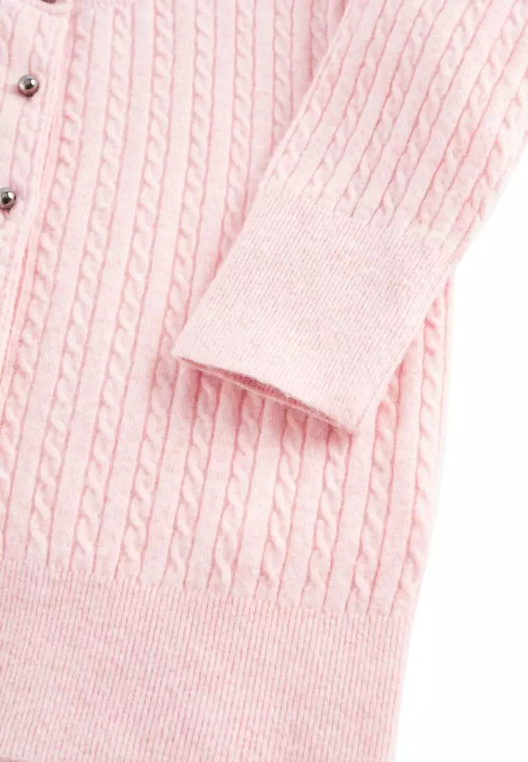 G2000 Cable Cropped Cardigan