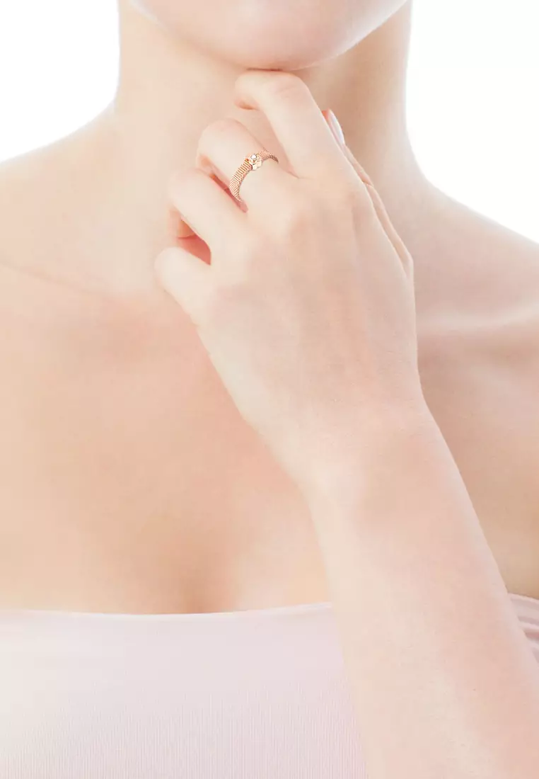Buy TOUS TOUS Real Sisy Fine Rose IP Steel and Rose Silver Vermeil
