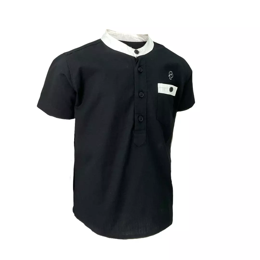 Pingu Koko Anak Laki Laki Shanghai Polos Pendek Hitam 91701630