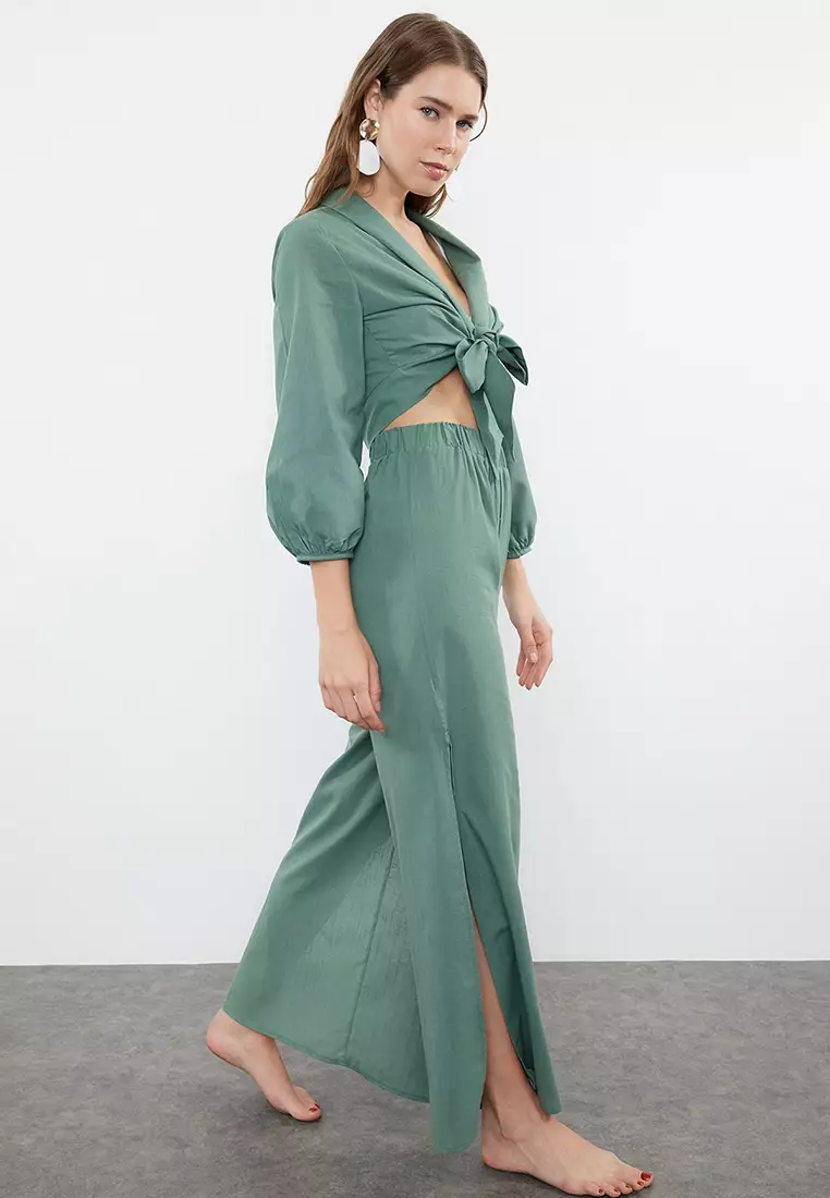 Wide Leg Beach Pants