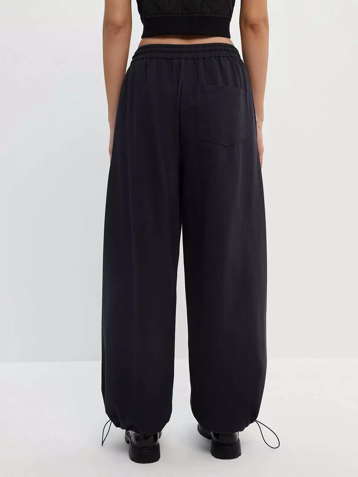 Double-Line Stripe Two Tone Sweatpants - Navy