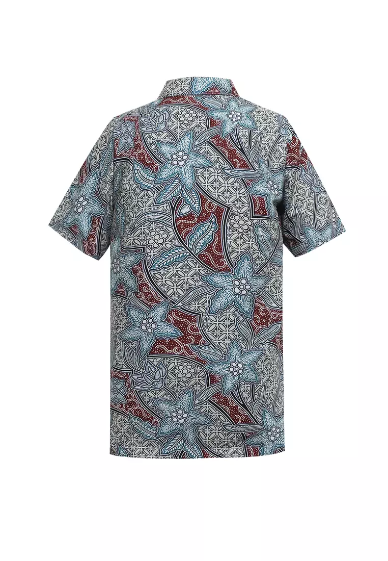 Hem Anak Batik Laki Laki Lengan Pendek Gavin Tosca Green