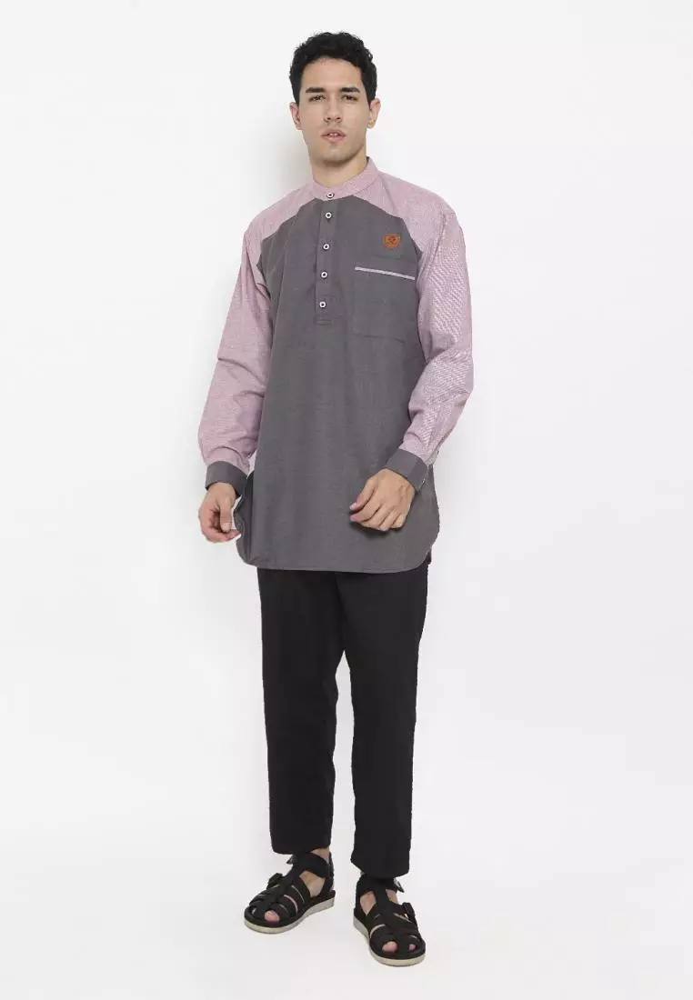 Zayidan Baju Koko Gamis Muslim Pria Zahir - Abu Tua