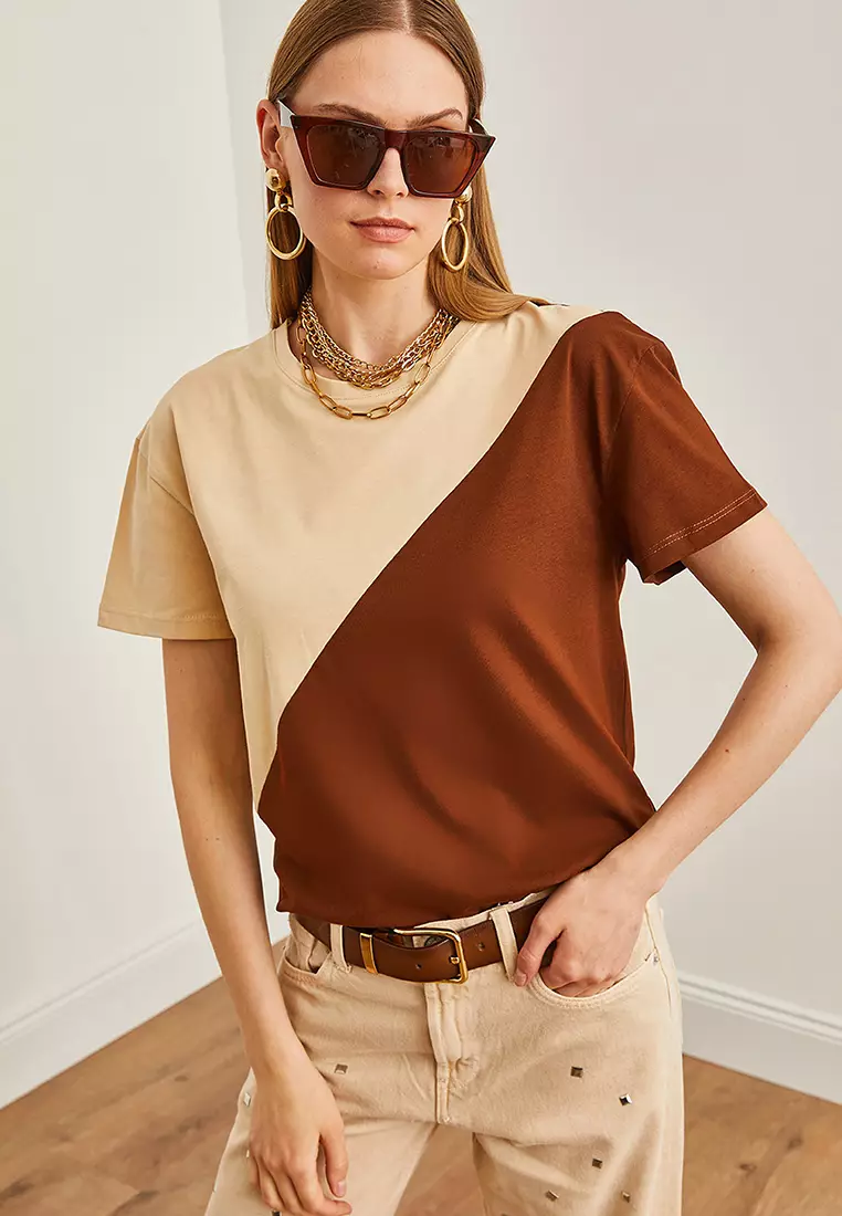 Cotton Colorblock T-Shirt