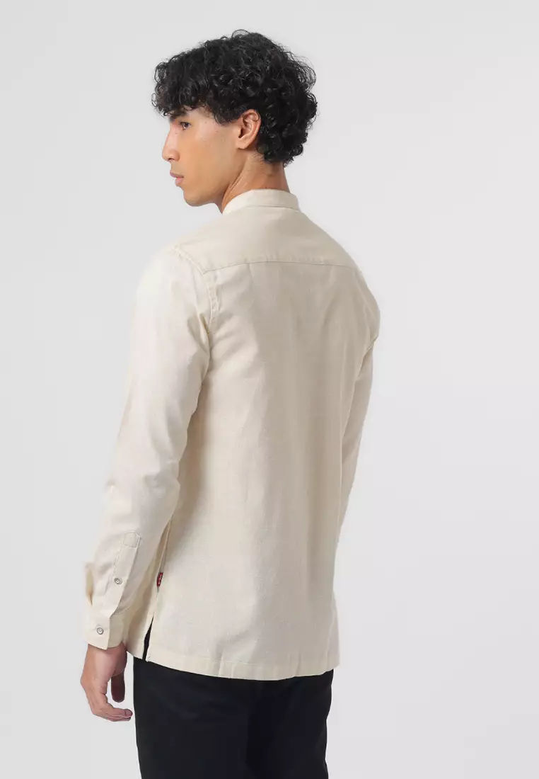 Kemeja Koko Pria Lengan Panjang Baju Muslim Pria BILAL BEIGE