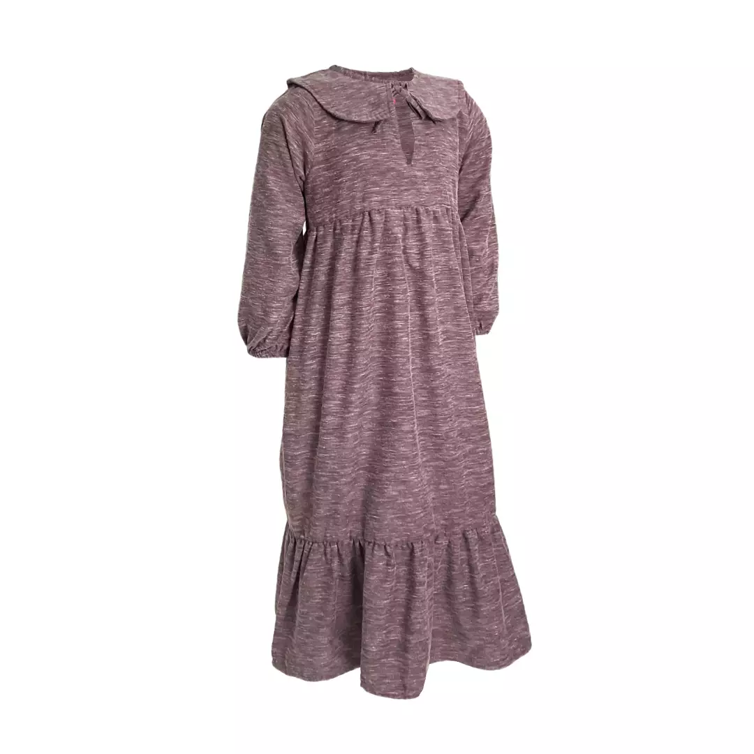 Pingu Gamis Anak Perempuan Polos + Hijab Merah 95400329