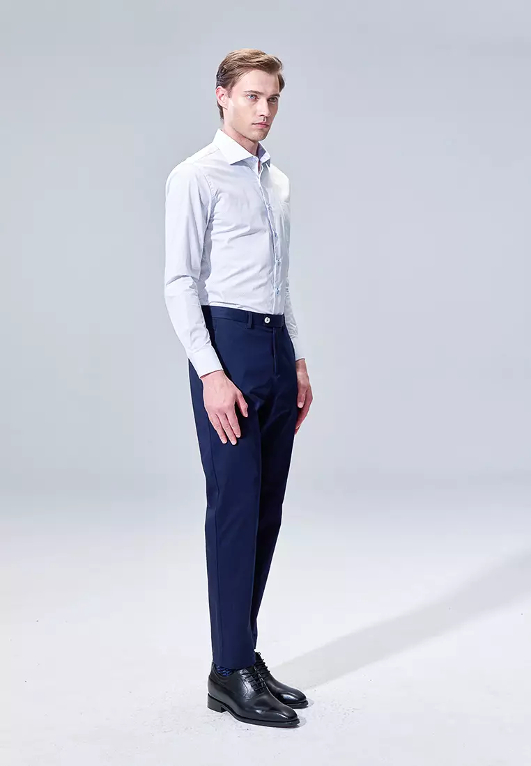 Navy Slim Fit Stretch Chinos