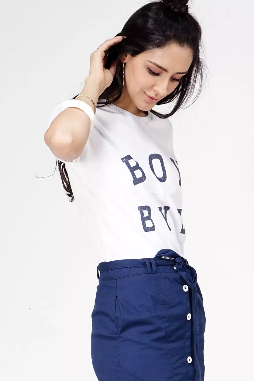 Kaos Wanita Boybye Offwhite