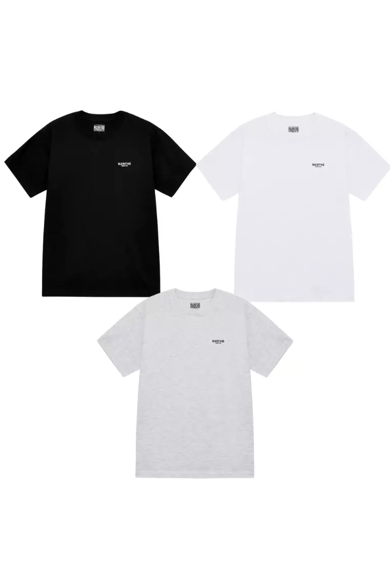 ★Marithe + Francois Girbaud★ W 3PACK SMALL REGULAR LOGO TE W 3PACK SMALL REGULAR LOGO TEE mix - MARITHÉ+FRANҪOIS GIRBAUD