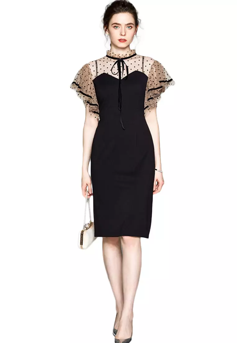 Black one piece online dress online shopping