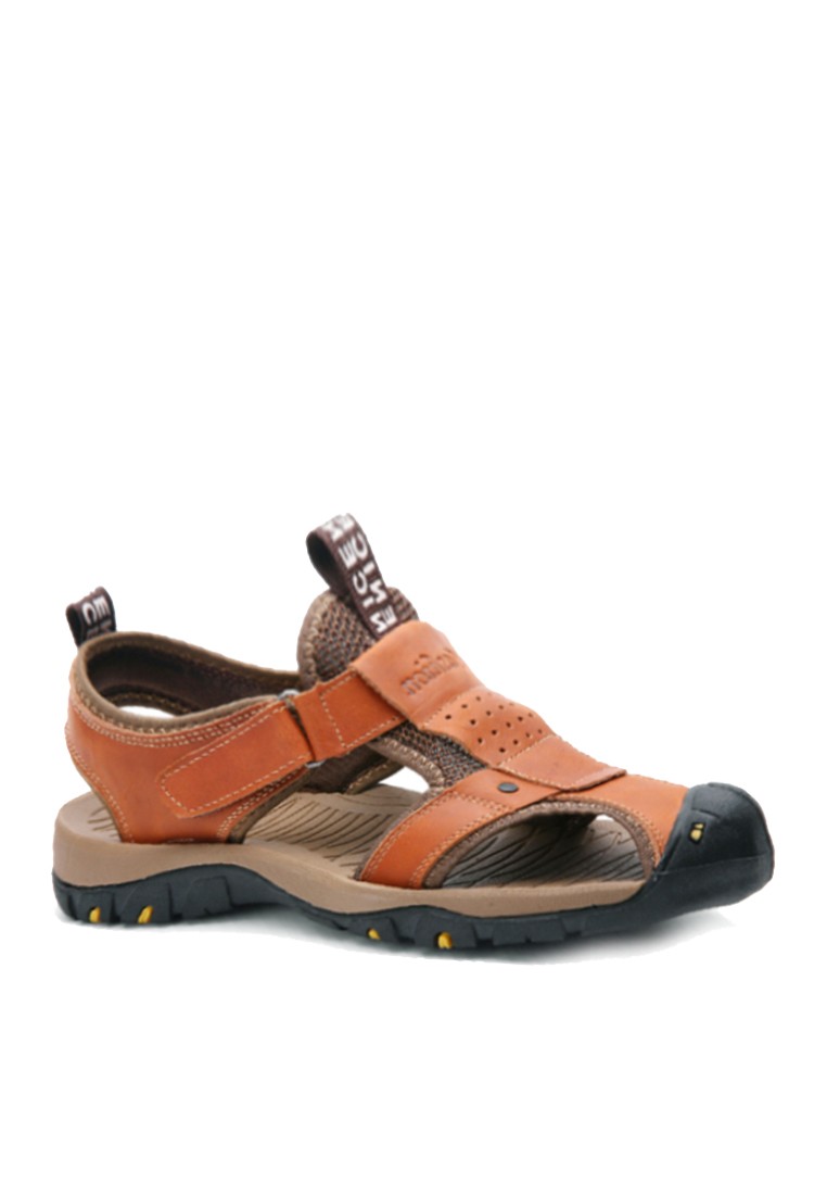 VANSA Comfortable Cow Leather Outdoor Sandals VSM-S9887