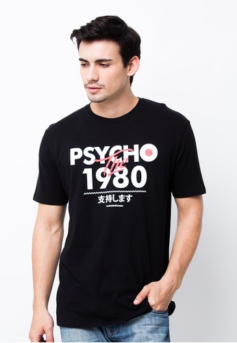 Endorse Tshirt Psycho 1980 Black END-PA038