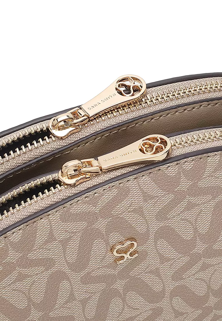 Women's Sling Bag / Crossbody Bag - Beige