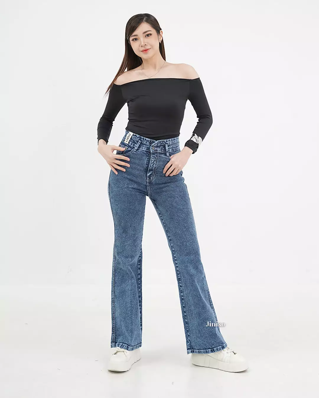 Ultra Highwaist Cutbray Stretch Jeans 631 HANGOUT
