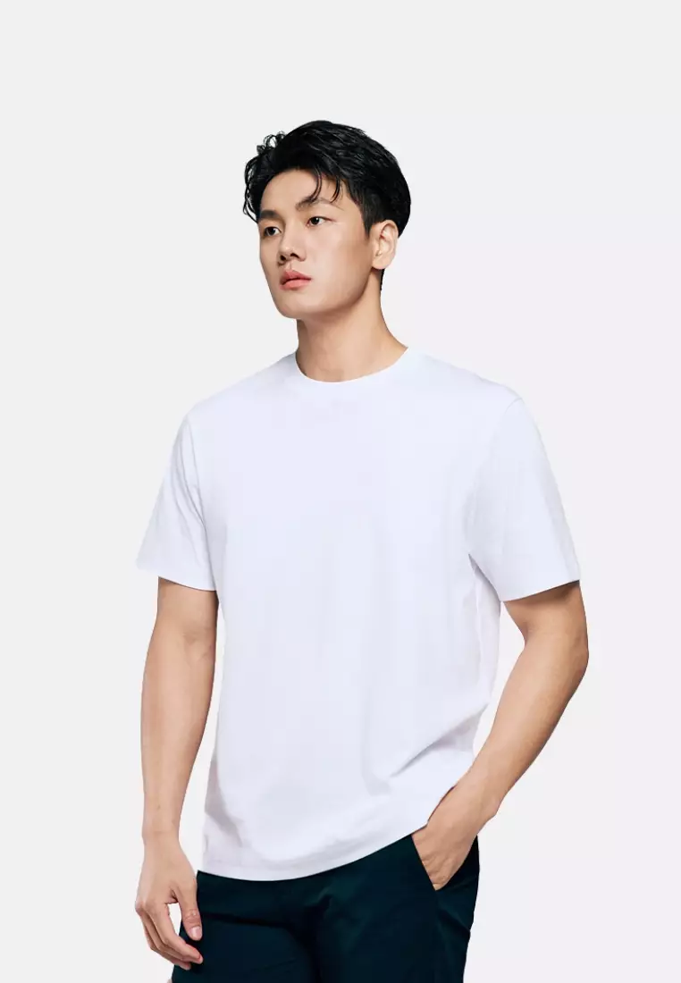 Giordano Men Luxe Touch Regular Fit Mercerized Cotton Short Sleeve T-Shirt