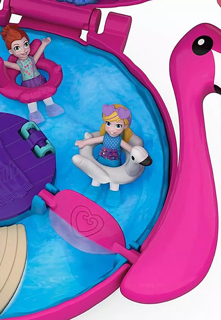 Polly pocket pocket 2025 world flamingo floatie compact