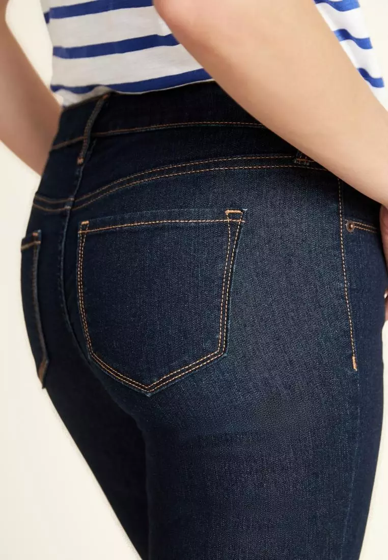 Buy Old Navy Mid Rise Dark-Wash Super Skinny Jeans For Women 2024 Online