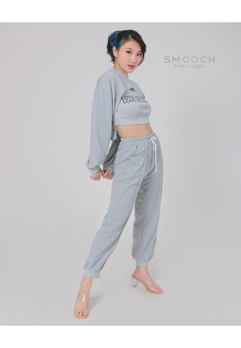 Smooch The Label grey Lanisa Grey One Set Sportswear Long Pants Women 5F2D0AAF83B95EGS_1