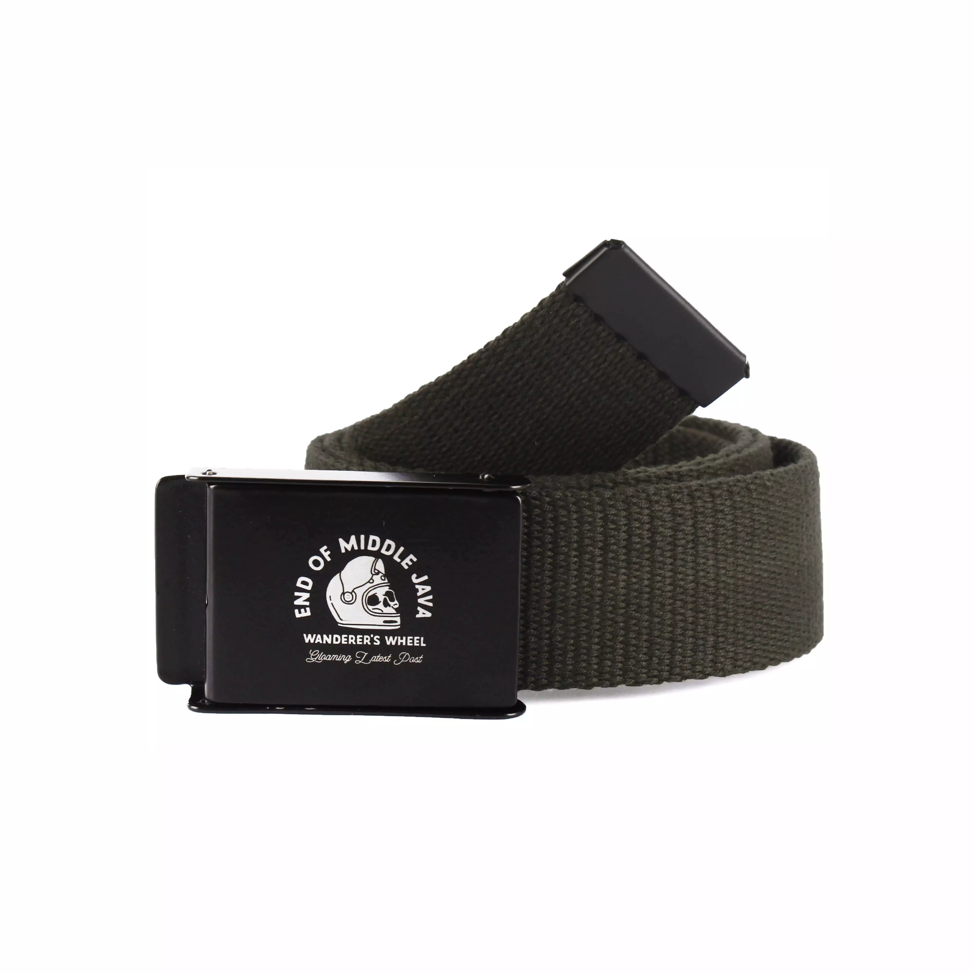 Gloaming Whell Green Ikat Pinggang Pria Kanvas Original Gloaming Belt