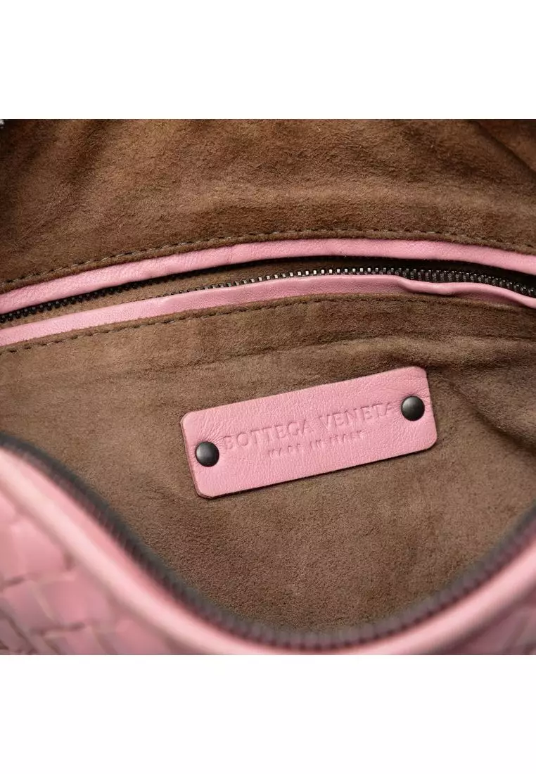 Pre-Loved Bottega Veneta Nappa Intrecciato Nodini Crossbody