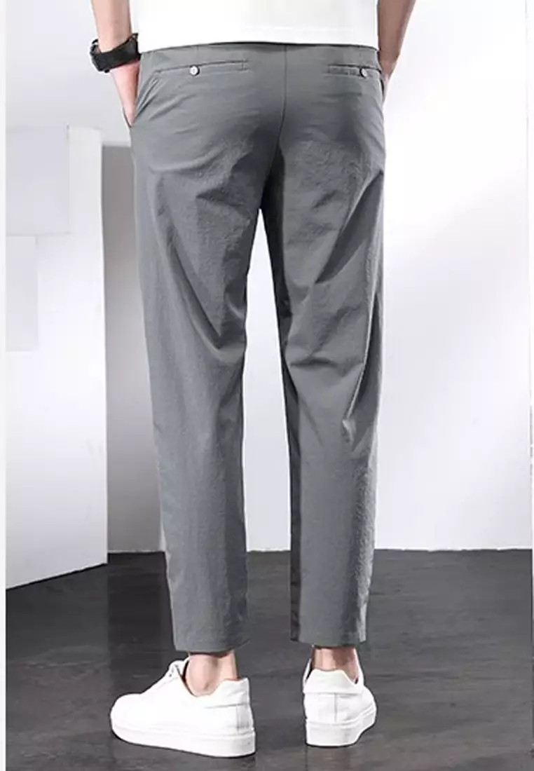 Gray ankle sales pants