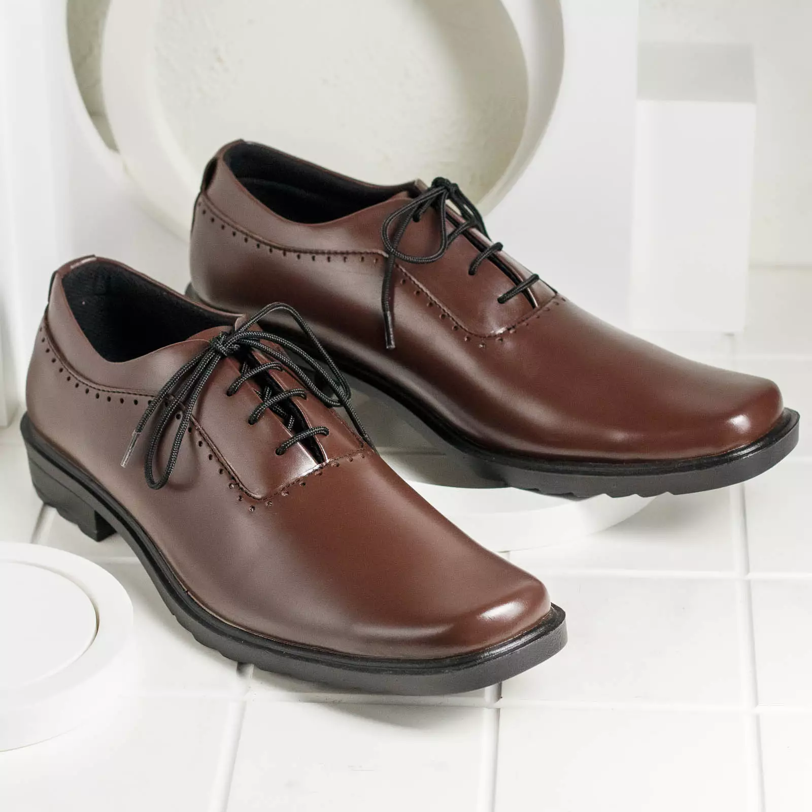 PAULMAY - Sepatu Formal Casual Pria Wina 78 Brown