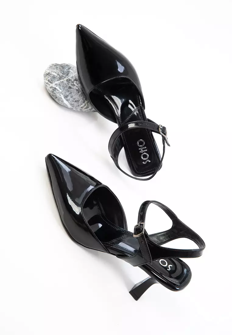 Patent Leather Classic Heeled Shoes