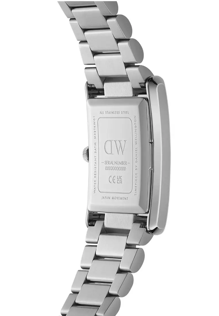 Bound 32x22mm 3-link Silver - White Dial - Fashion Watch for women - Stainless Steel Strap Watch - Female Watch - DW Official - Authentic