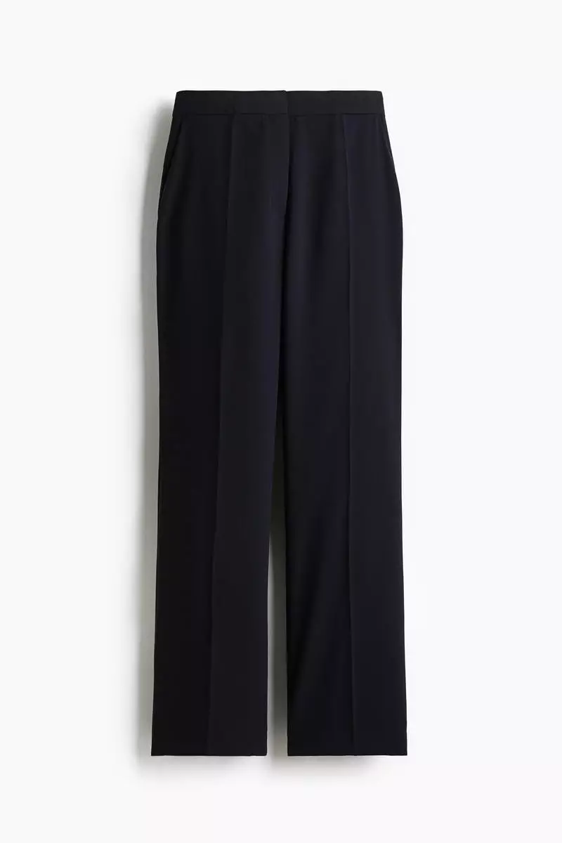 Straight crease-leg trousers