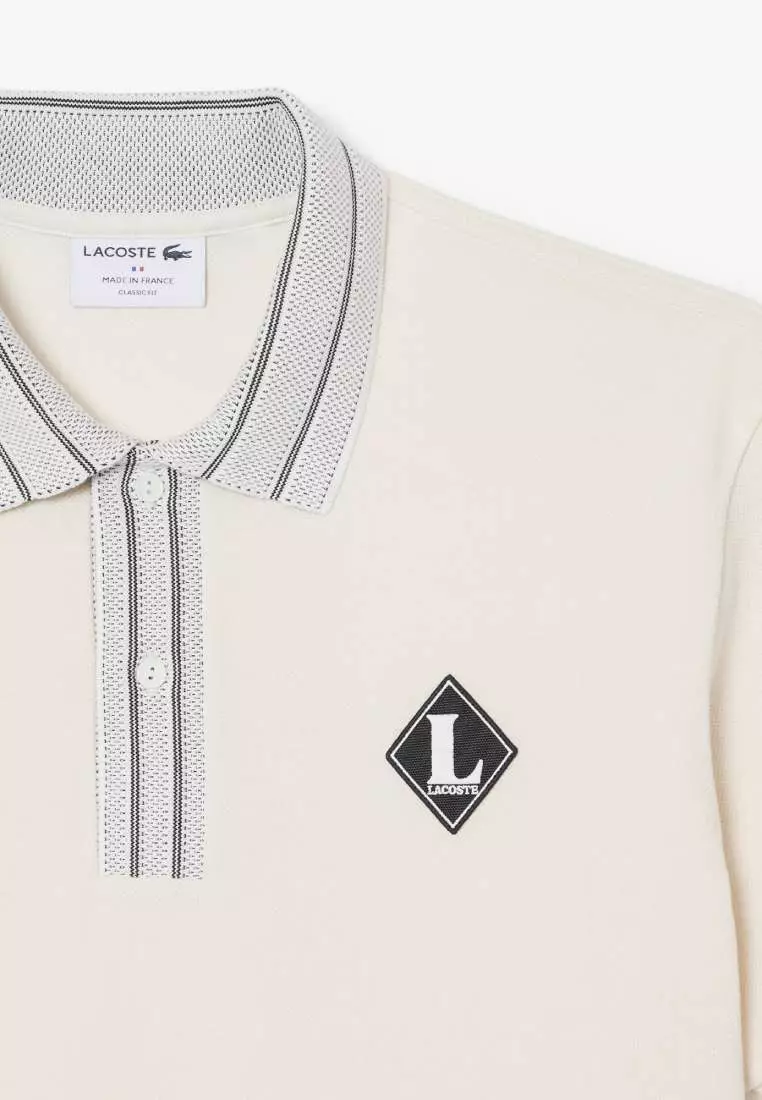 French Made Classic Fit Badge Polo Shirt