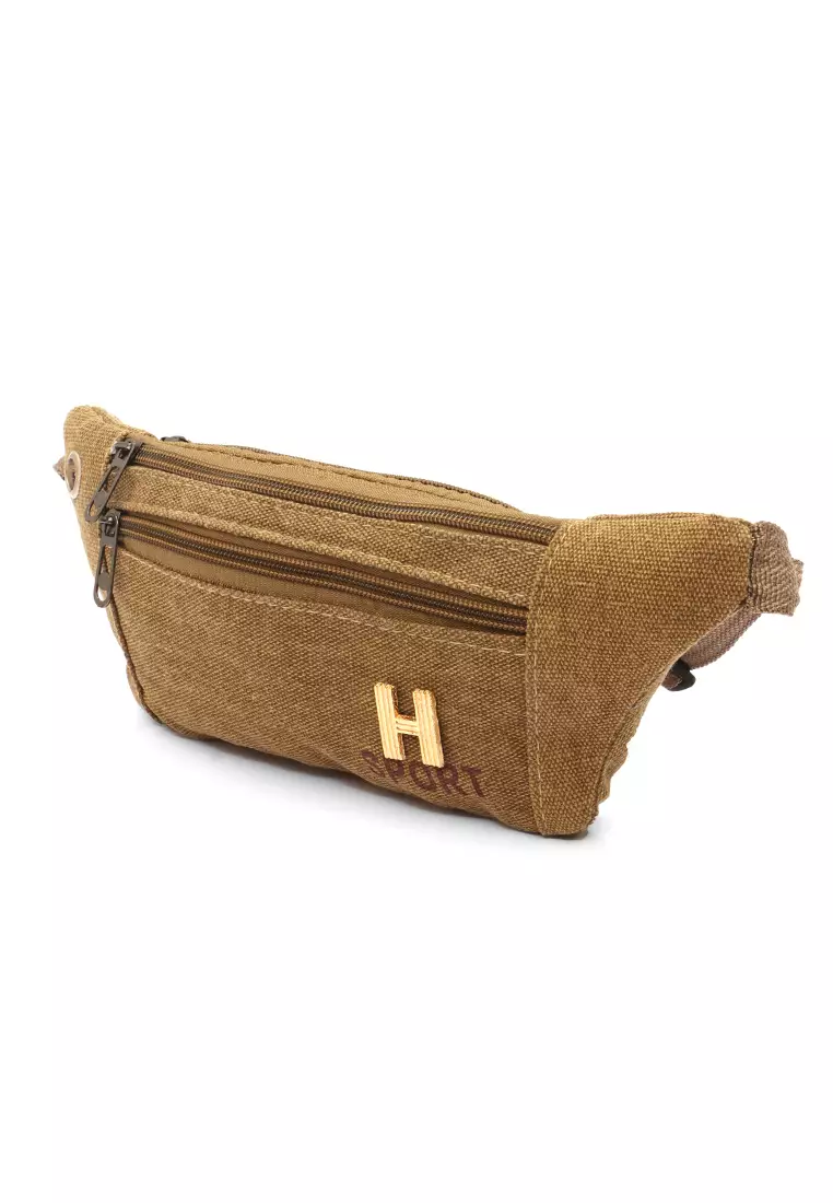 Corner Slingbag Sport Unisex Casual Large Storage Material Canvas ORIGINAL