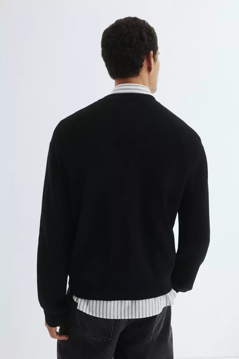 Regular Fit Rib-knit jumper
