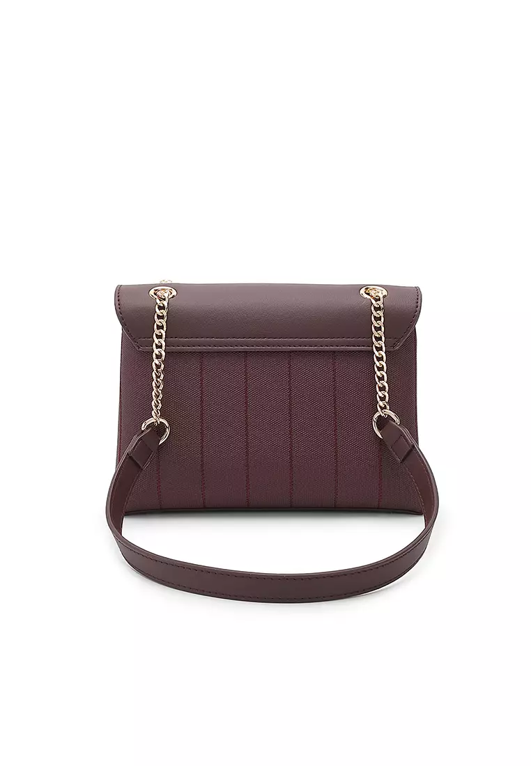 Women's Top Handle Bag / Sling Bag / Crossbody Bag - Maroon