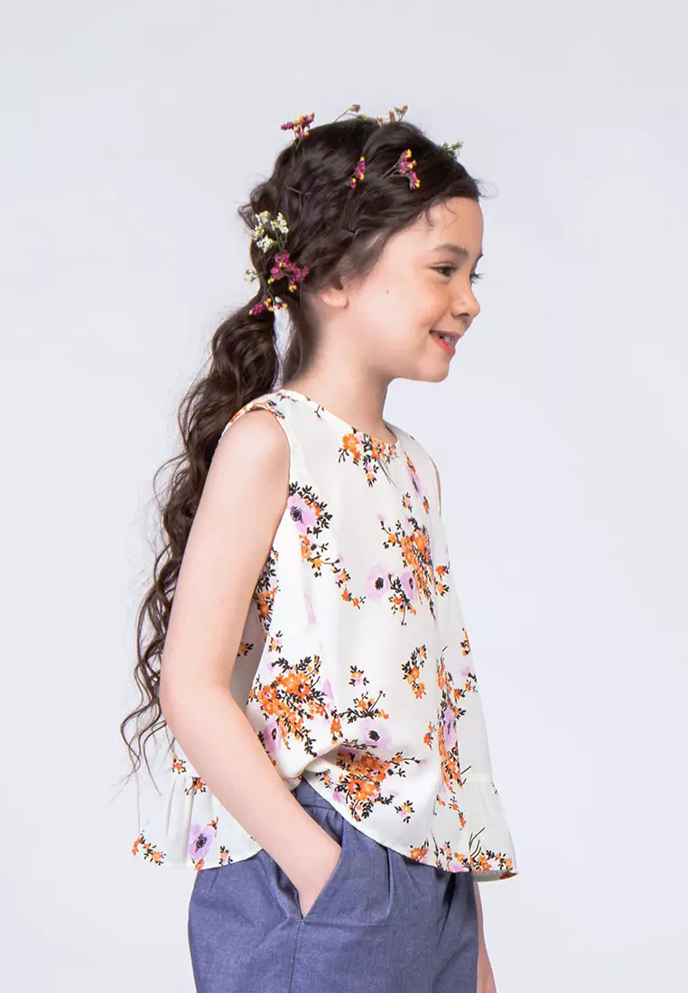 Treehouse Kids Heather Sleeveless Top for Girls