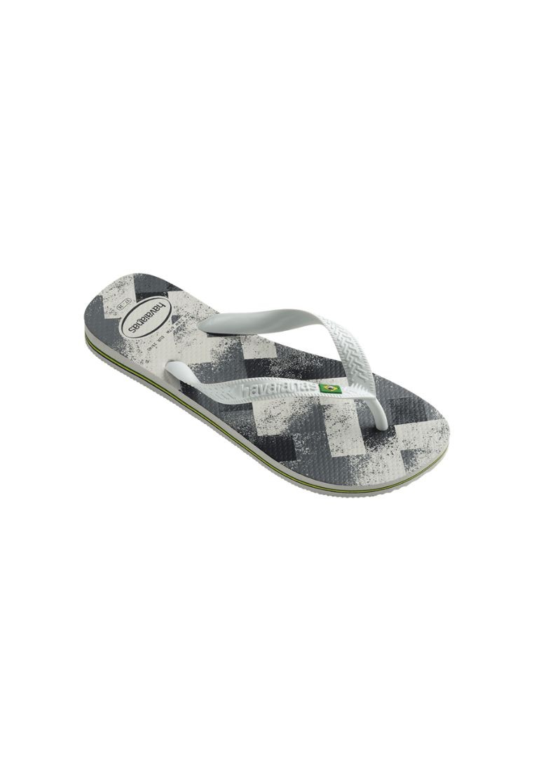 Unisex Brasil Fresh Flip Flops - White/White/Grey