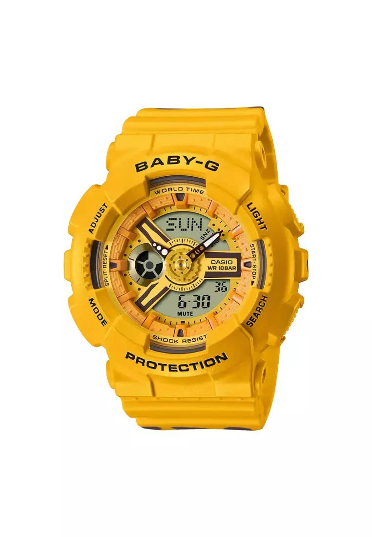 Casio G-Shock Baby-G Jam Tangan Couple - Yellow Black - Resin - SLV-22A-9ADR