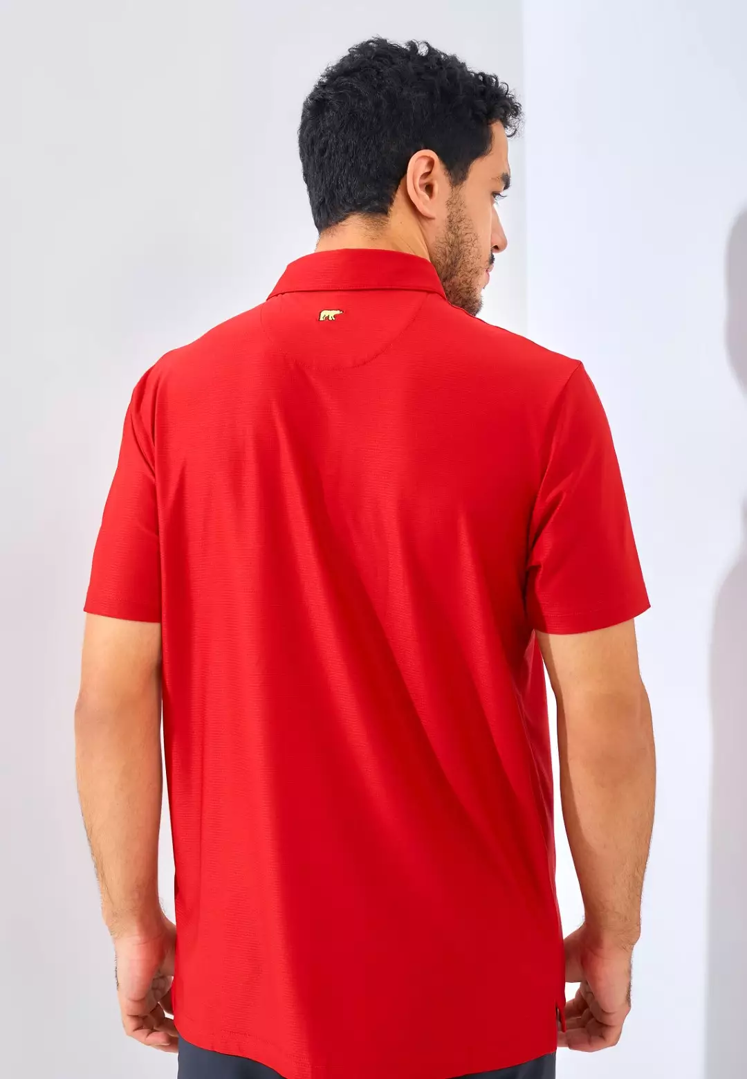Jack Nicklaus Sicily Premium Solid Stripe Polo Chili Red