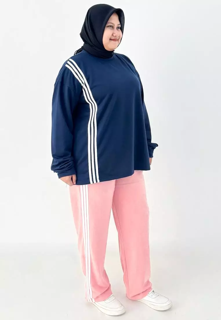 Set Sporty Alena (Setelan Training Olahraga) Bigsize fit BB 110 kg