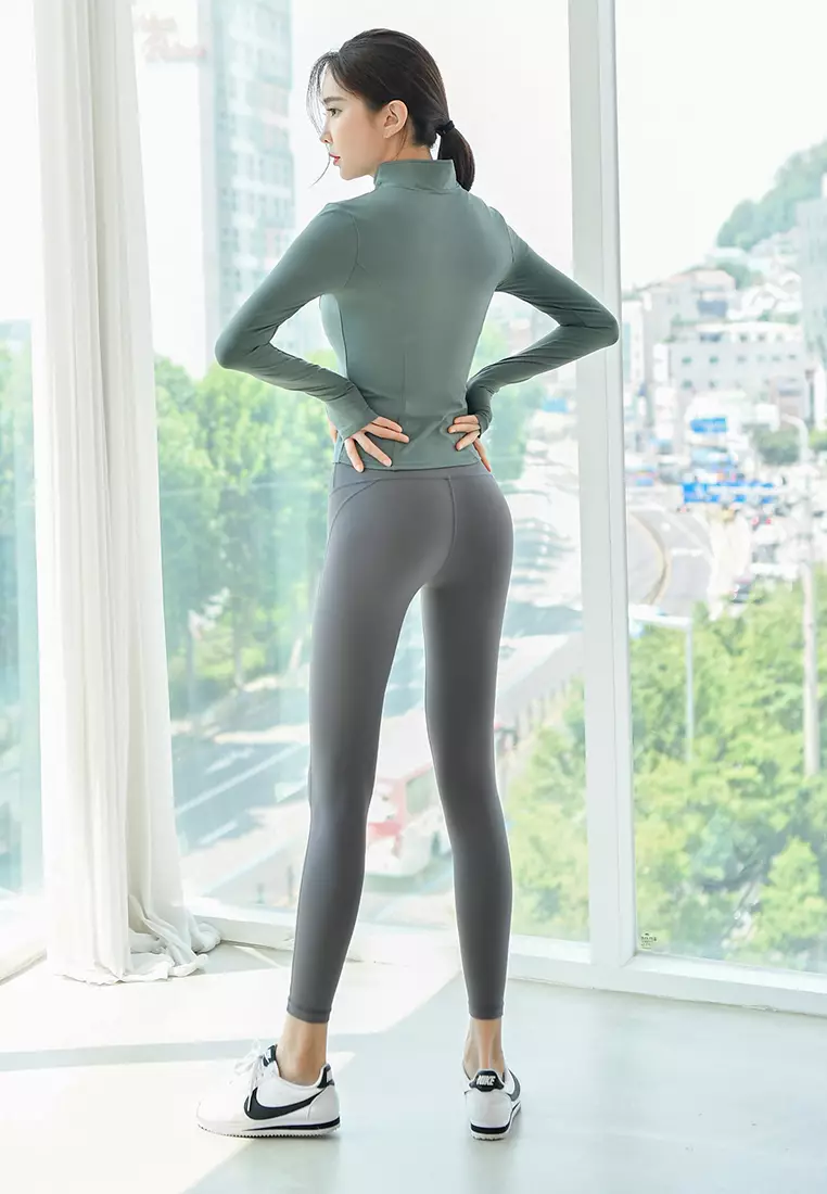 (3PCS) Quick Dry Running Fitness Yoga Dance Set (Tops+Bra+Bottoms)